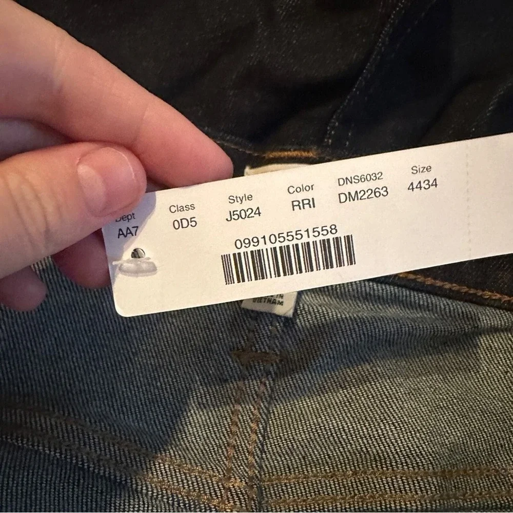 J. Crew 484 Slim-Fit Jeans in Stretch Resin Rinse‎ Japanese Denim Sz 44 x 34 NEW